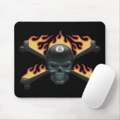 Flammenschädel 8 mousepad (Mit Mouse)