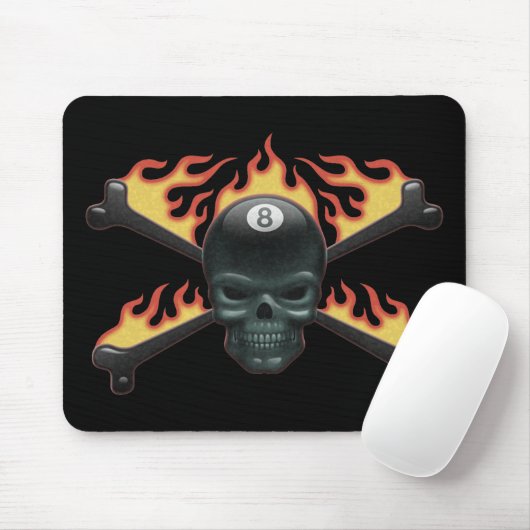Flammenschädel 8 mousepad (Mit Mouse)