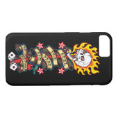 Flammenschädel fühlen die Angst Case-Mate iPhone Hülle (Rückseite (Horizontal))