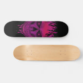 Flammenschädel - Hot Pink Skateboard (Horizontal)