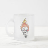 Flammenschädel Mattglastasse (Links)