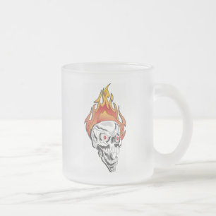 Flammenschädel Mattglastasse