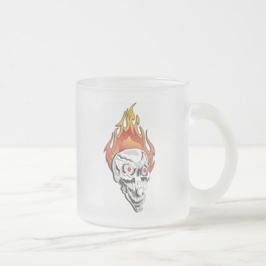 Flammenschädel Mattglastasse (Rechts)