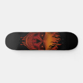 Flammenschädel Skateboard (Horizontal)
