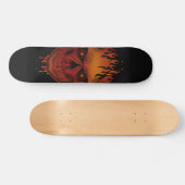 Flammenschädel Skateboard (Horizontal)