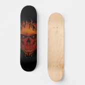 Flammenschädel Skateboard (Vorderseite)