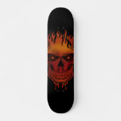 Flammenschädel Skateboard (Vorne)