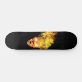 Flammenschädel Skateboard (Horizontal)