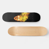 Flammenschädel Skateboard (Horizontal)