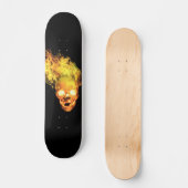 Flammenschädel Skateboard (Vorderseite)