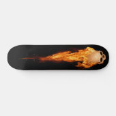 Flammenschädel Skateboard (Horizontal)