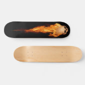 Flammenschädel Skateboard (Horizontal)