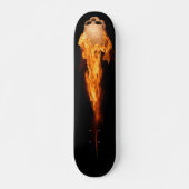 Flammenschädel Skateboard (Vorne)