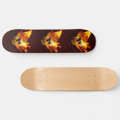 Flammenschädel Skateboard (Horizontal)