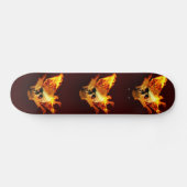 Flammenschädel Skateboard (Horizontal)