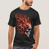 Flammenschädel T-Shirt (Vorderseite)