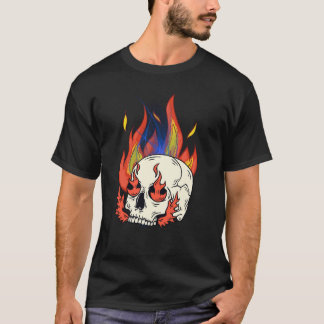 Flammenschädel T-Shirt