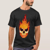 Flammenschädel T-Shirt (Vorderseite)