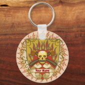 Flammenschild-Feuerwehrmann Schlüsselanhänger (Vorderseite)