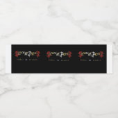 Flammenschlauch Wasserflaschenetikett (Einzelnes Label)