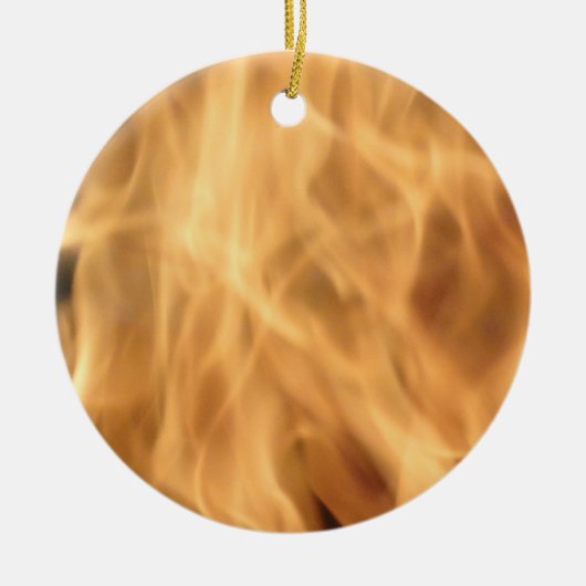 Flammenschmuck Keramik Ornament (Vorne)