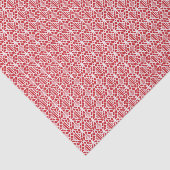 Flammenskarlett mit weißem Crochet-Spitzentyp Seidenpapier (Ausschnitt)