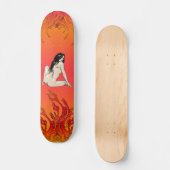 Flammenskateboard Skateboard (Vorderseite)