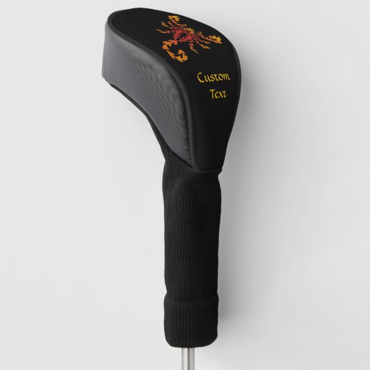 Flammenskorpion Golf Headcover (angewinkelt)