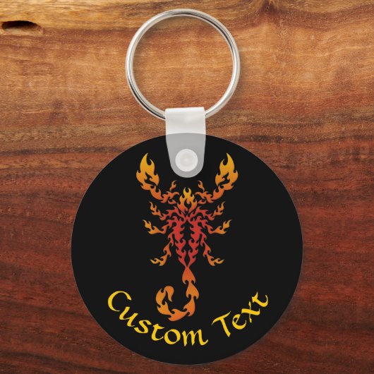 Flammenskorpion-Schlüsselanhänger Schlüsselanhänger (Vorderseite)