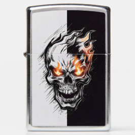 Flammenskull - Metalgravur Art #4