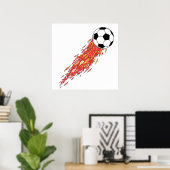 Flammensoccer Poster (Heimbüro)
