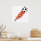 Flammensoccer Poster (Küche)