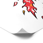 Flammensoccer Poster (Ecke)