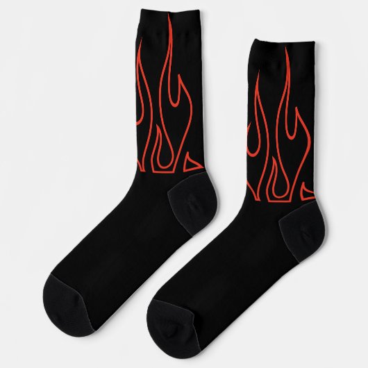 Flammensocken Socken (Linkes Detail)