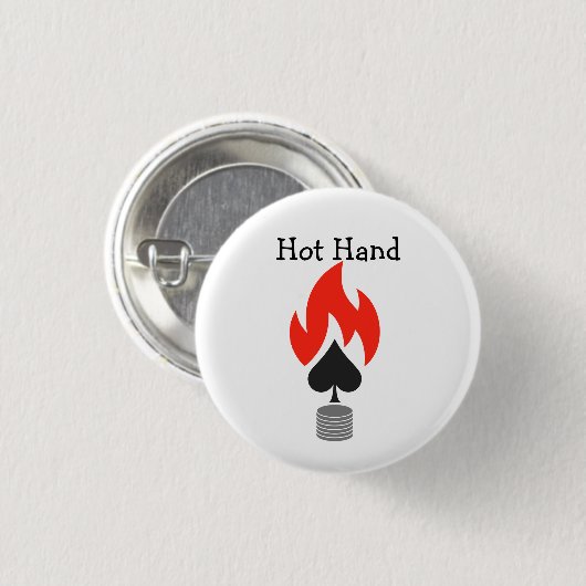 Flammenspade und Chips Button (Vorne & Hinten)