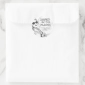 Flammenspiele Runder Aufkleber (Tasche)