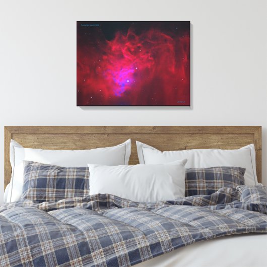 Flammensternnebel IC405 Leinwanddruck (Insitu (Schlafzimmer))