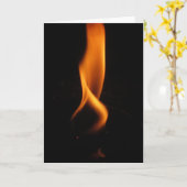 Flammentanzen Karte (Gelbe Blume)