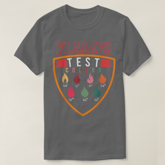 Flammentestfarben Funny Science 587 T-Shirt (Design vorne)
