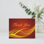 Flammenwelle Postkarte (Stehend Vorderseite)