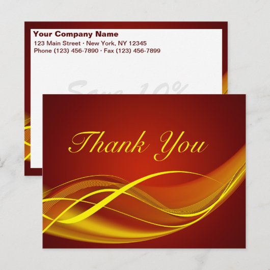 Flammenwelle Postkarte (Vorne/Hinten)