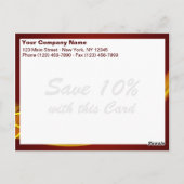 Flammenwelle Postkarte (Rückseite)