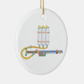 Flammenwerfer Keramik Ornament (Rechts)