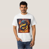 Flammenzorndrache-T-Shirt, Blaze-gebunden. T-Shirt (Vorne ganz)