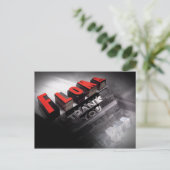 FLAMMERIN DANKE POSTKARTE (Stehend Vorderseite)