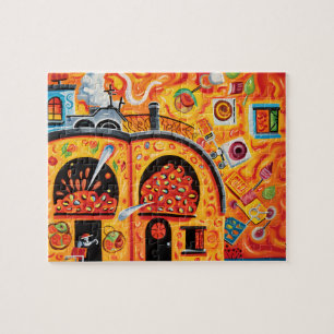 Flammheiße Pizza Puzzle