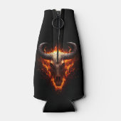 Flammkuh Skull Goth Flaschenkühler (Rückseite)