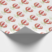 Flammlilienwischpapier Geschenkpapier (Ecke)