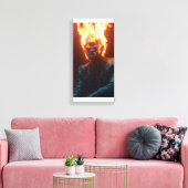 Flammpass - Abstrakte Kunst Leinwanddruck (Insitu (Wohnzimmer))
