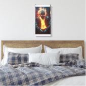Flammpass - Abstrakte Kunst Leinwanddruck (Insitu (Schlafzimmer))